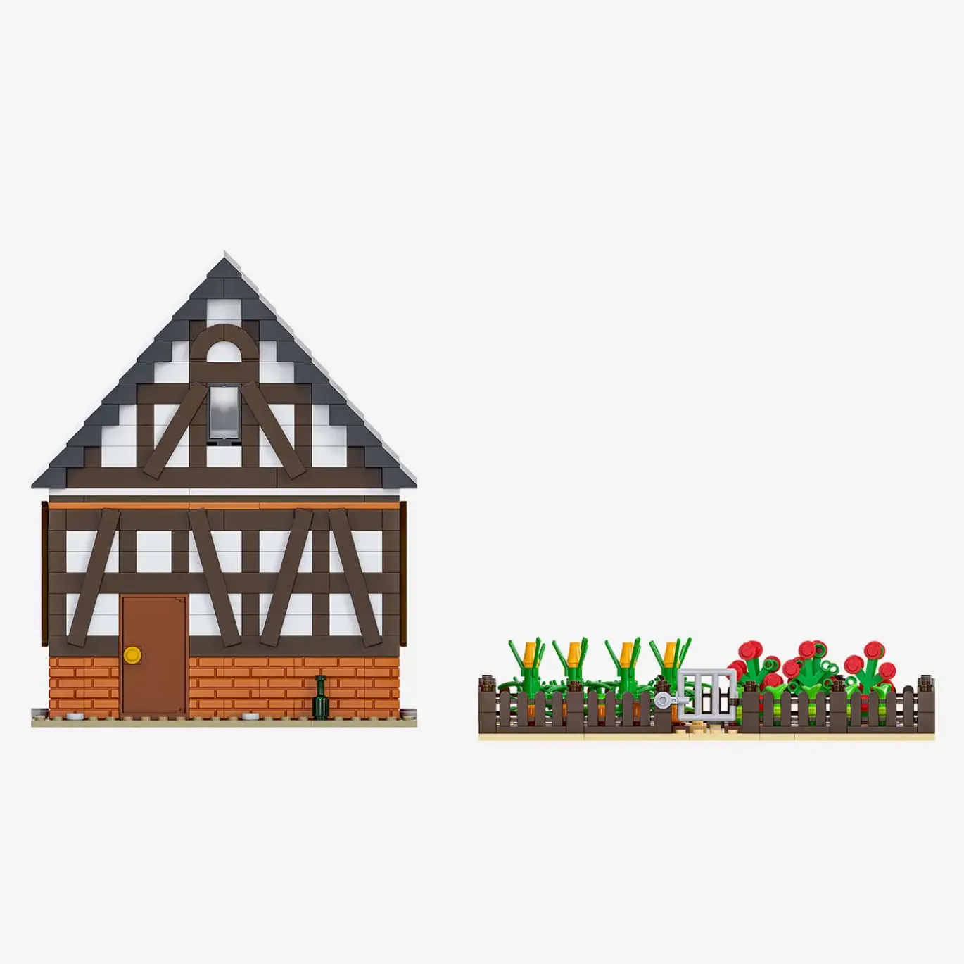 Kleine Scheune mit Gemüsegarten
