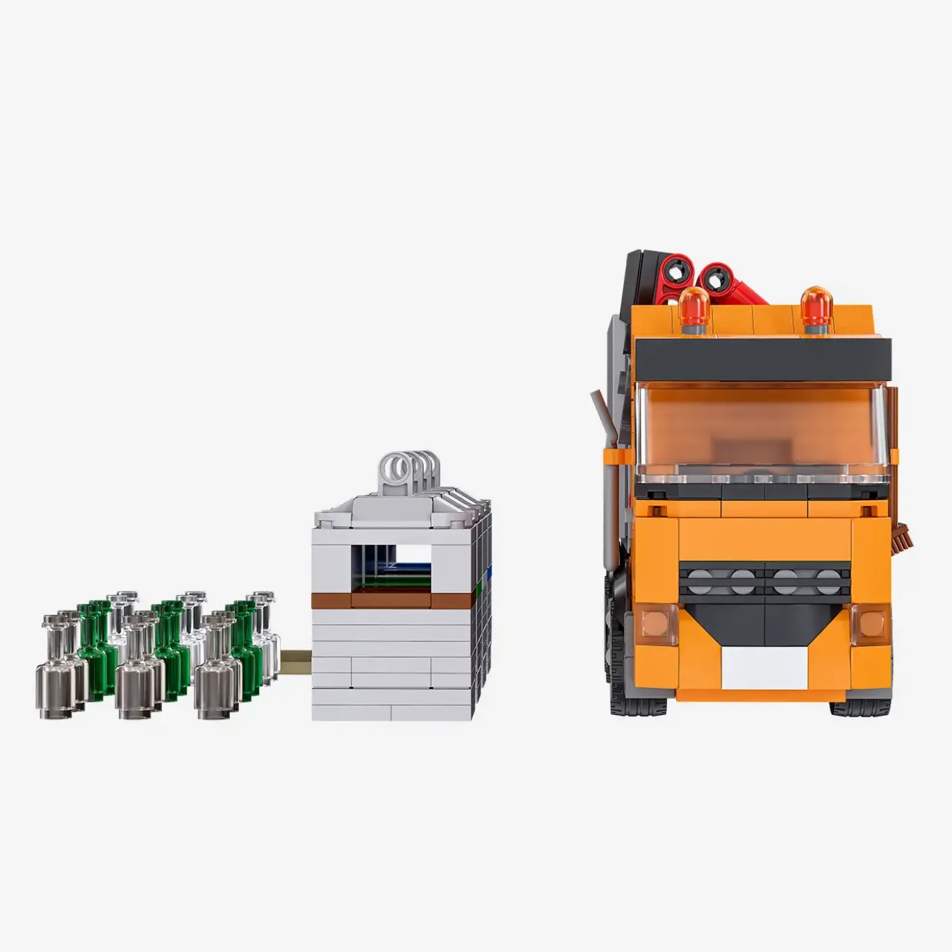 Kommunaler Altglas- oder Papier-LKW