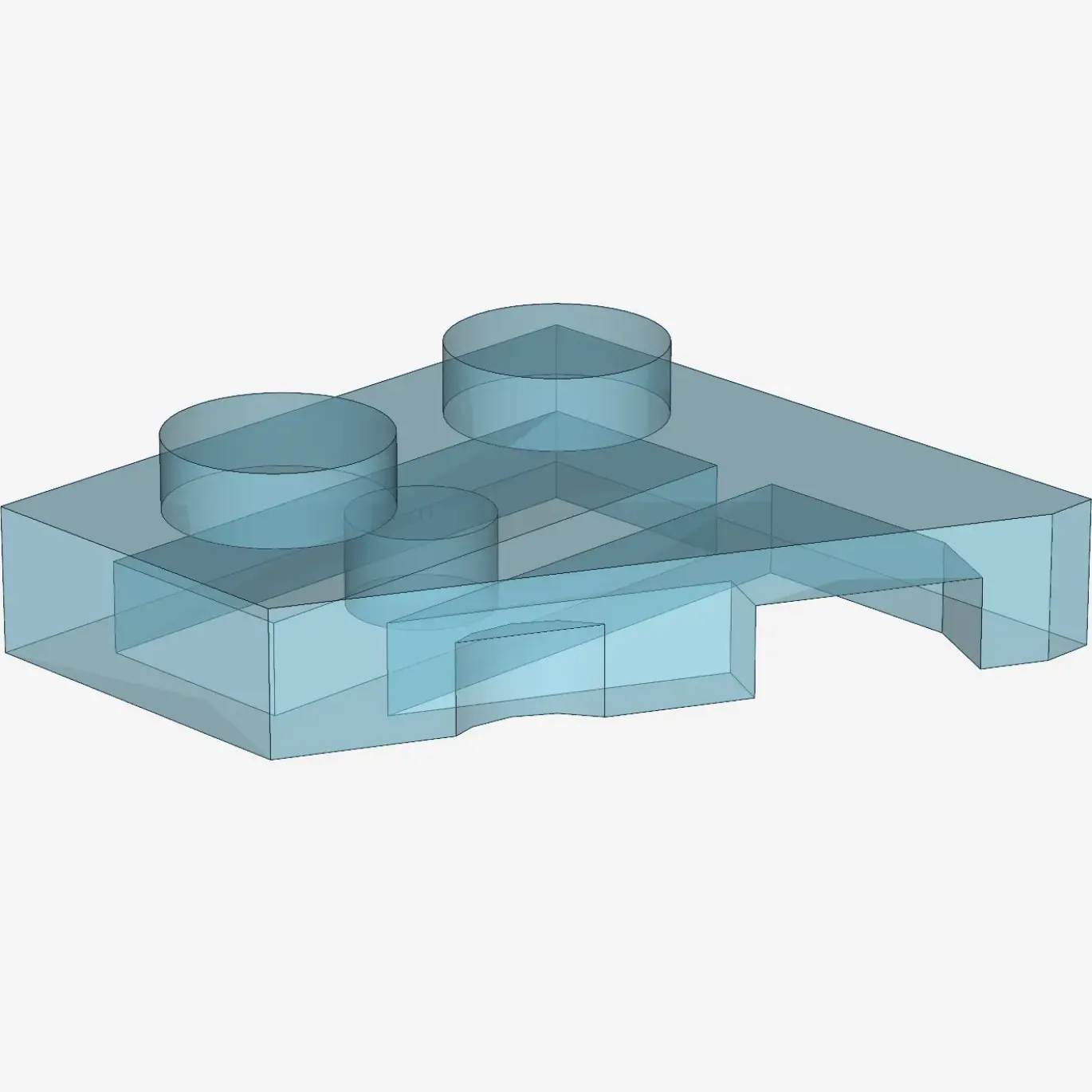 LEFT PLATE 2x2 27 DEG X 100
