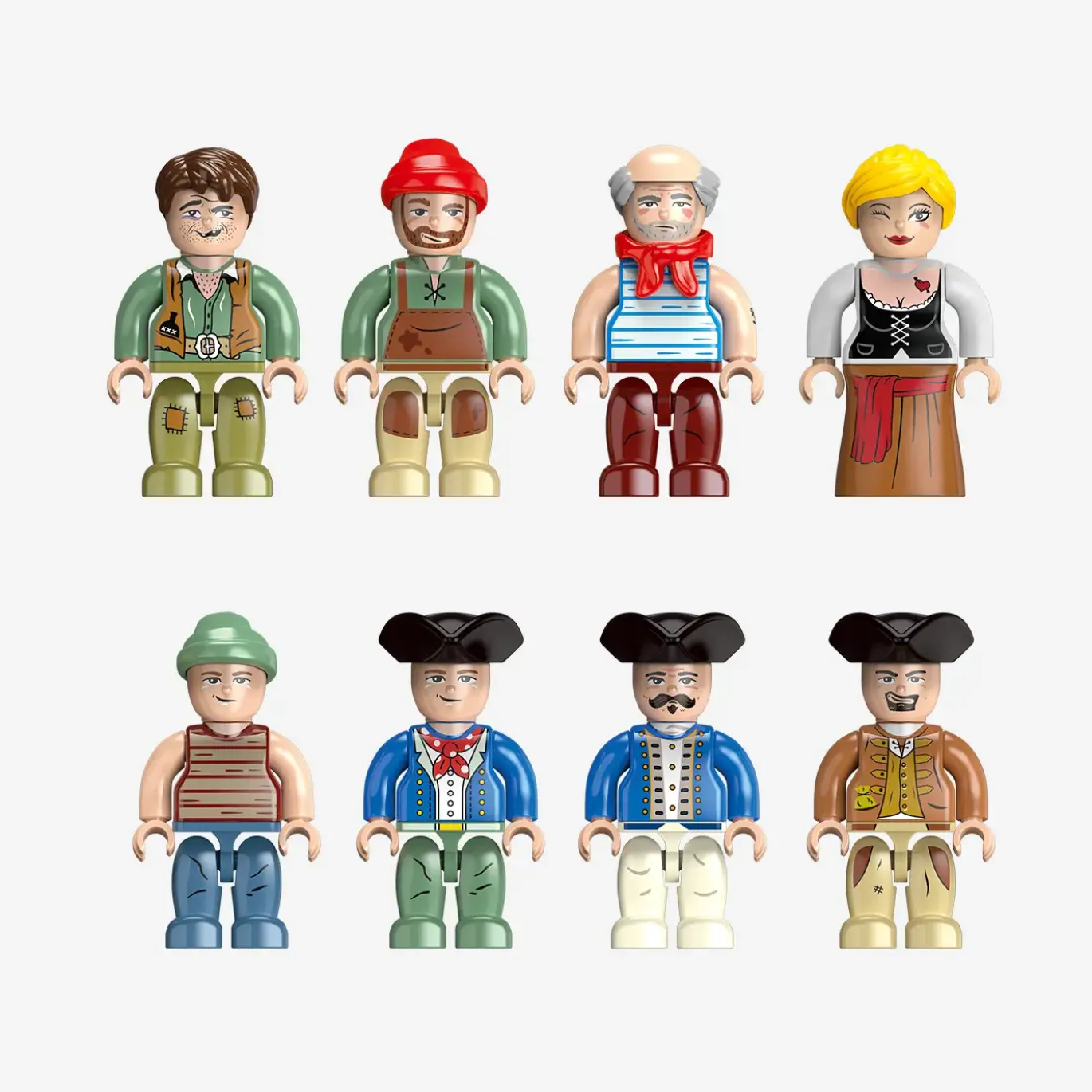 Legenden der Schatzküste: Minifigurenpaket Piraten – Zivilis