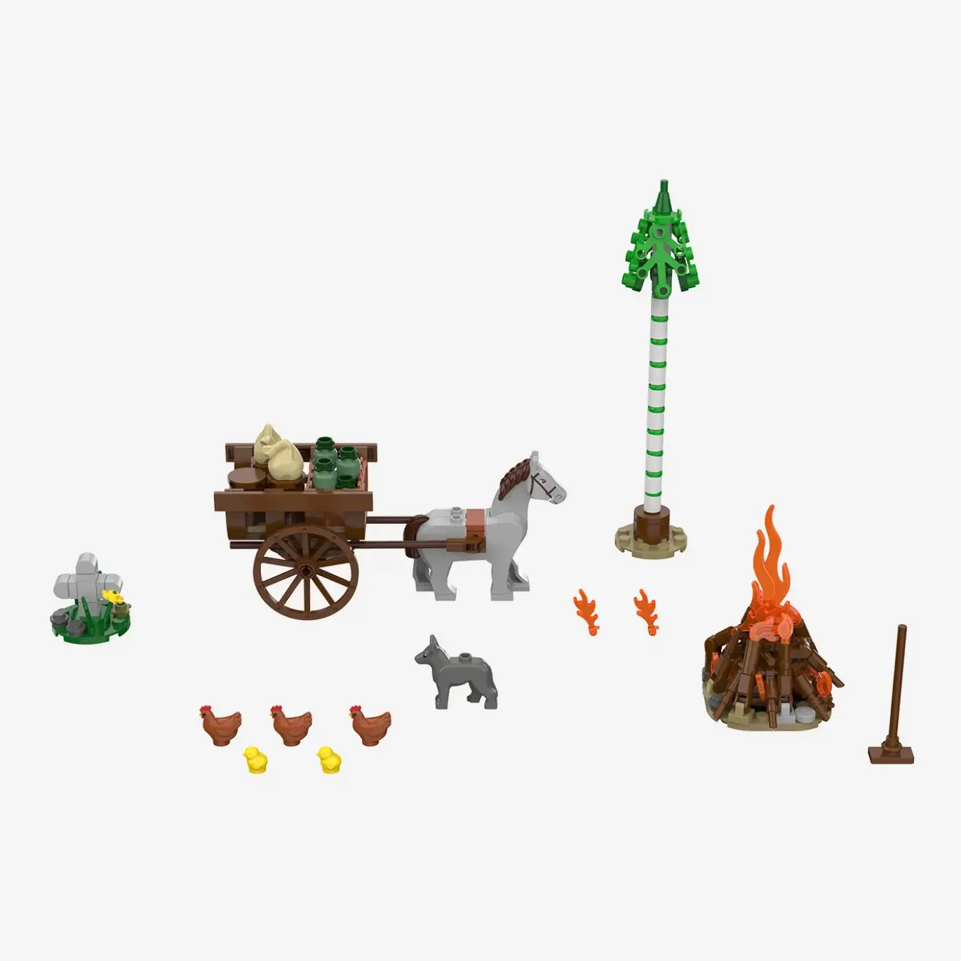 Minifigurenpaket Mittelalterliche Dorfbewohner