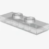 Modified 1 x 3 with 2 Studs (Double Jumper) X 100