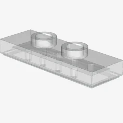 Modified 1 x 3 with 2 Studs (Double Jumper) X 100