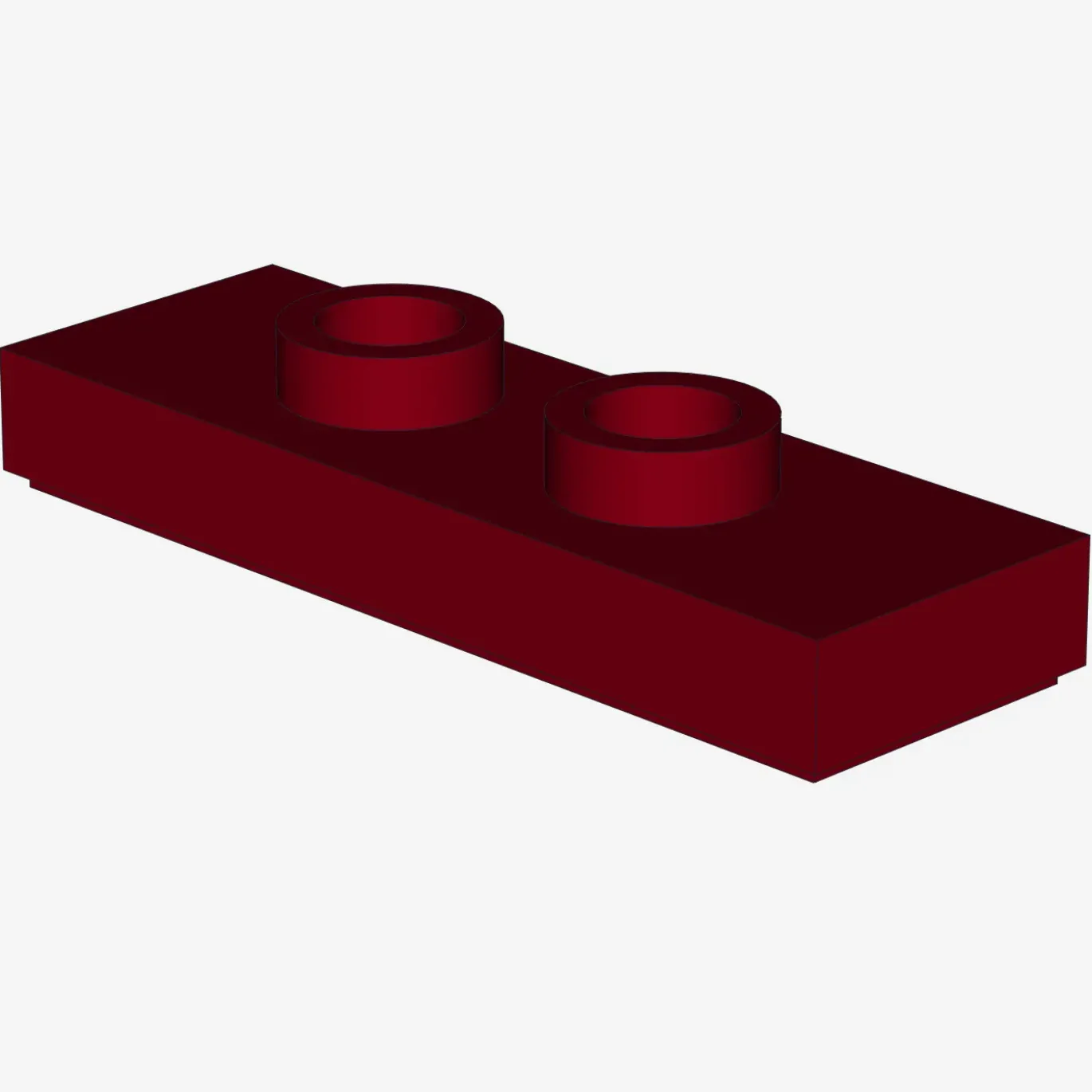 Modified 1 x 3 with 2 Studs (Double Jumper) X 100