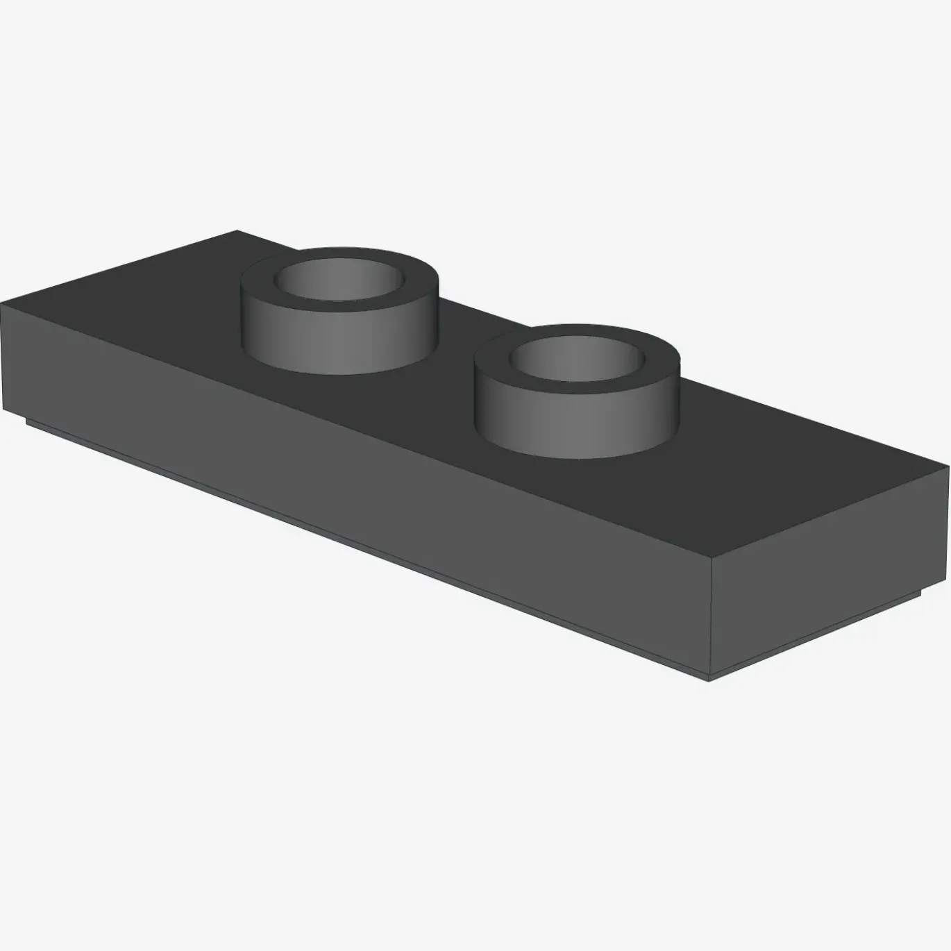 Modified 1 x 3 with 2 Studs (Double Jumper) X 100