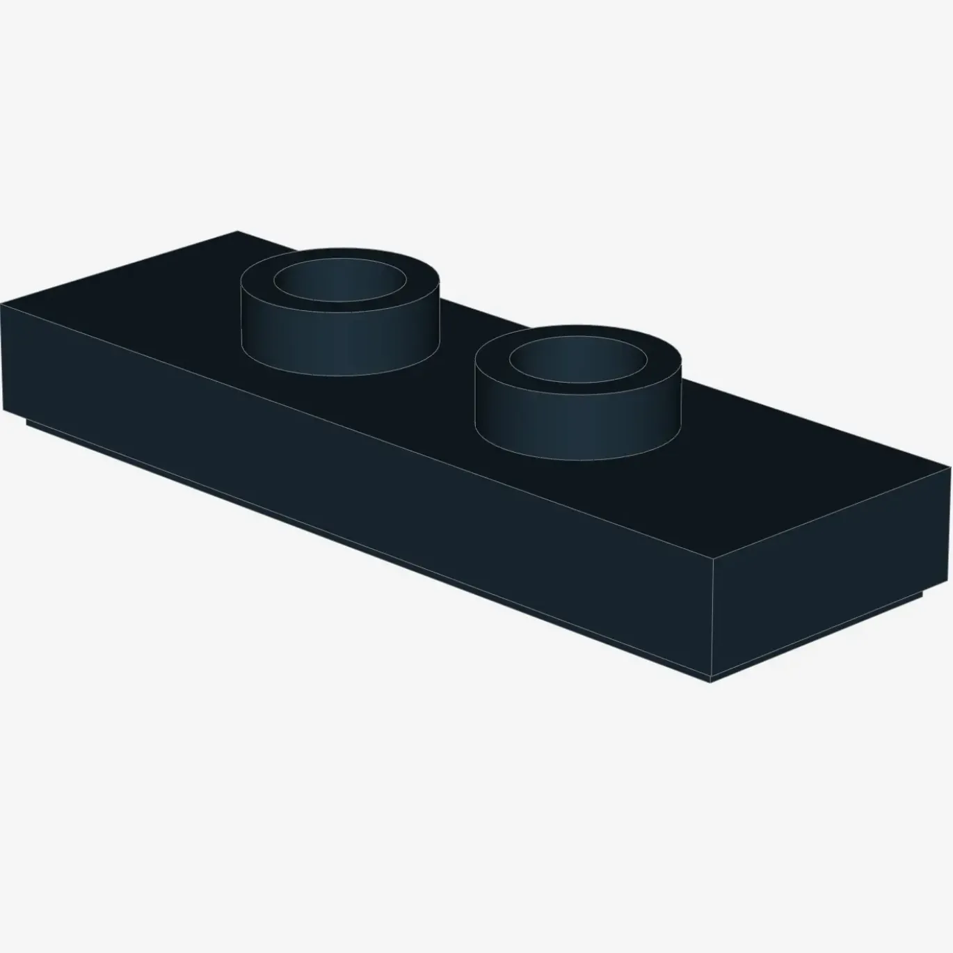Modified 1 x 3 with 2 Studs (Double Jumper) X 100