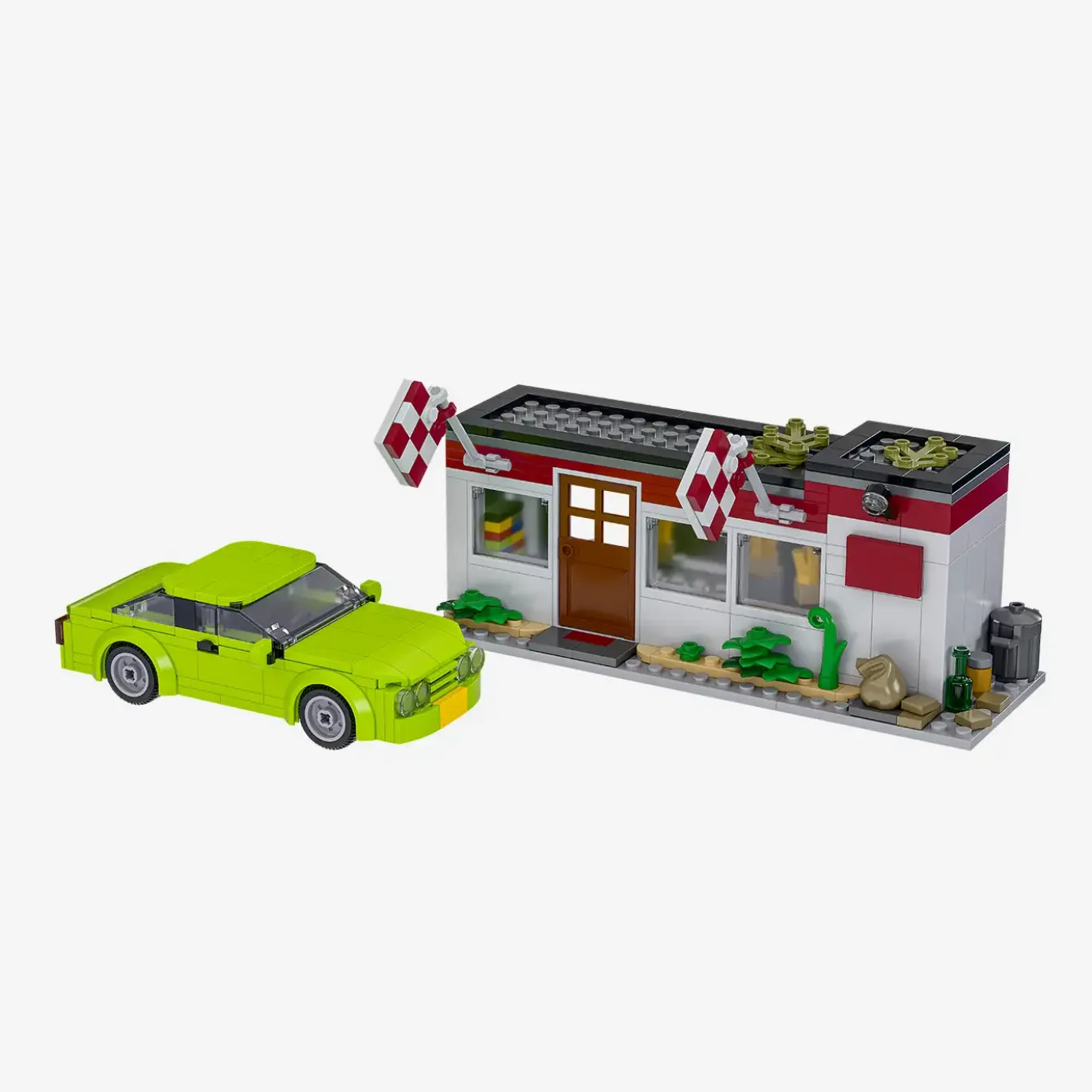 Niederländische Frittenbude mit Coupé