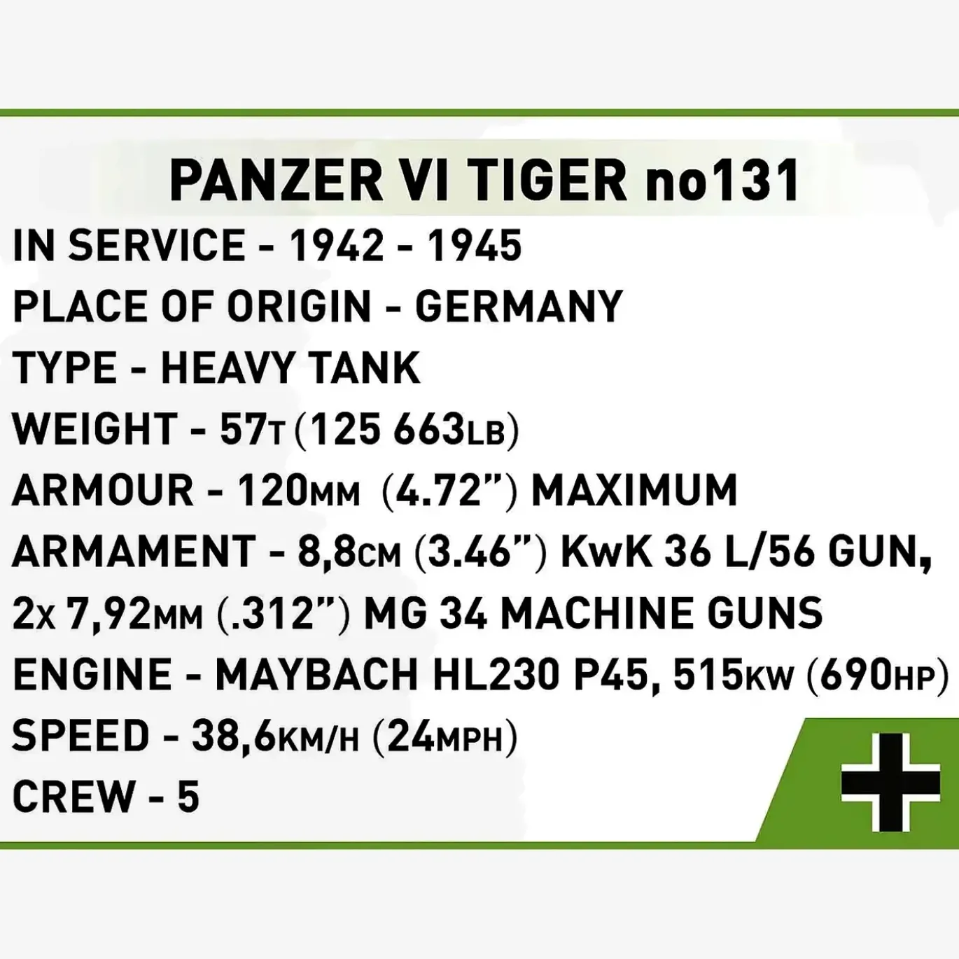 Panzer VI Tiger No. 131