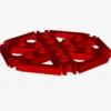 PLATE HEXAGONAL W STAND. Ø 48 X 20