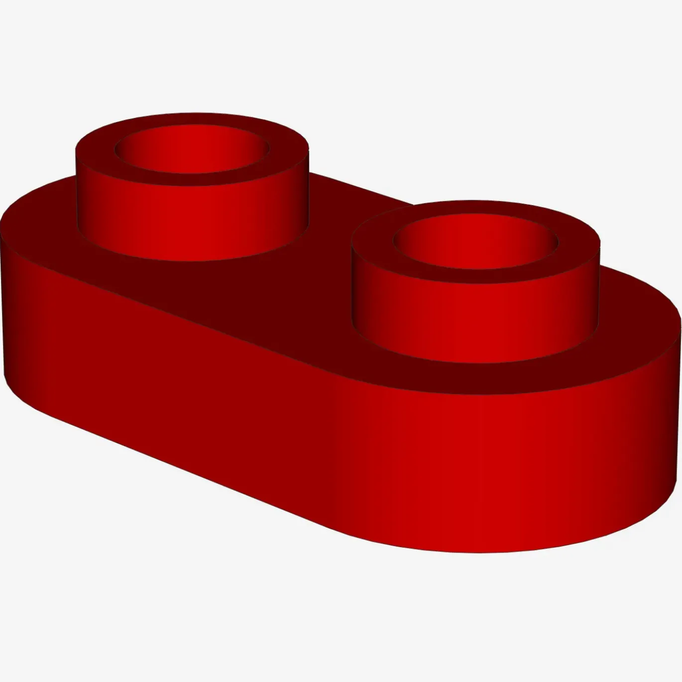 Plate, Modified 1 x 2 Rounded with 2 Open Studs X 200