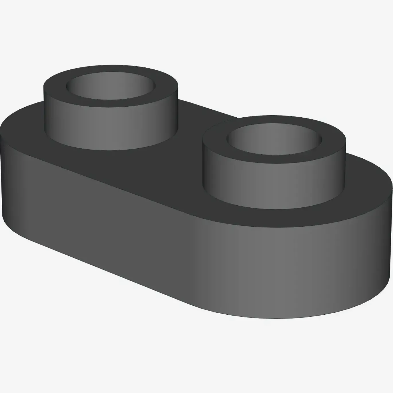 Plate, Modified 1 x 2 Rounded with 2 Open Studs X 200