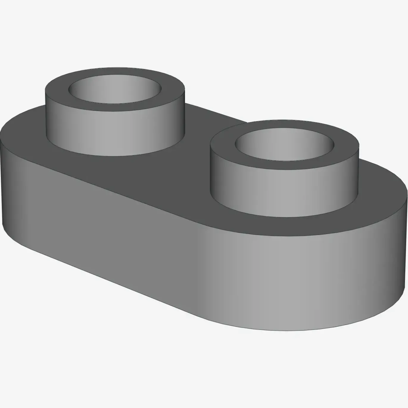 Plate, Modified 1 x 2 Rounded with 2 Open Studs X 1200