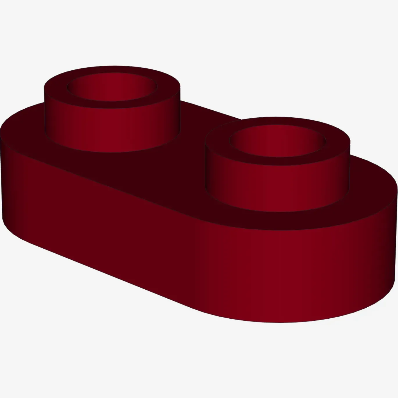 Plate, Modified 1 x 2 Rounded with 2 Open Studs X 200
