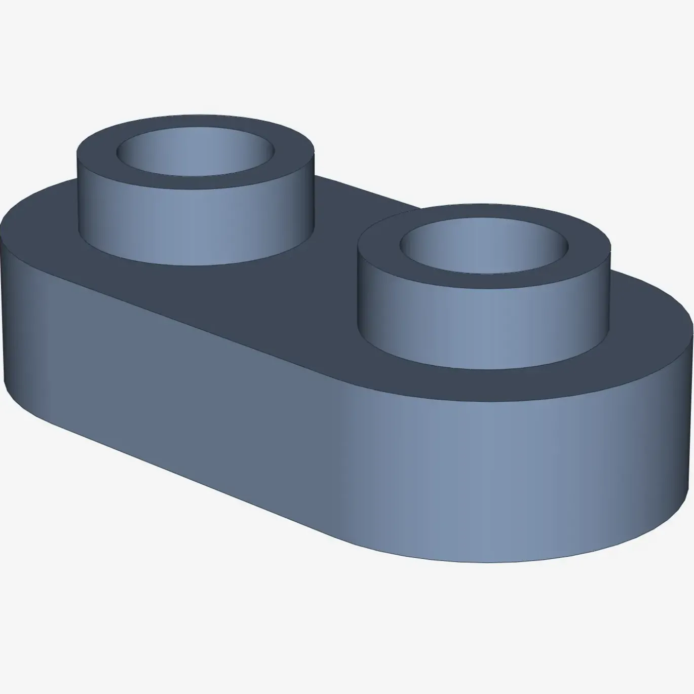 Plate, Modified 1 x 2 Rounded with 2 Open Studs X 200