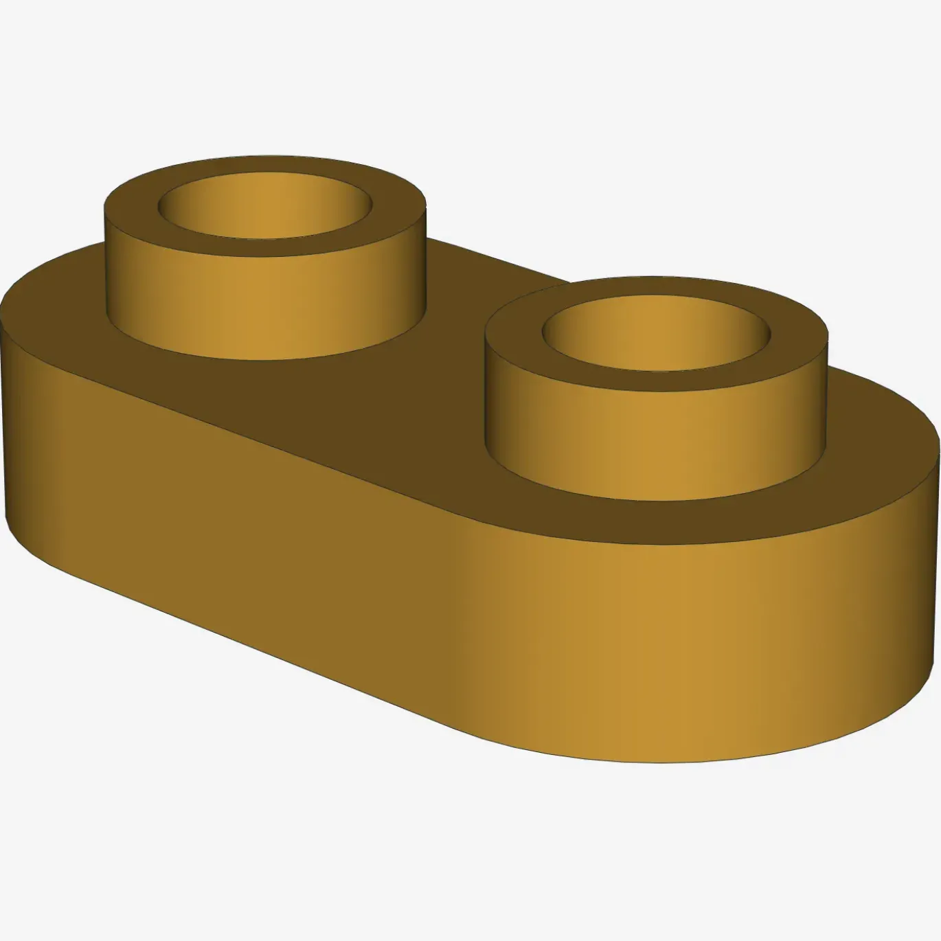Plate, Modified 1 x 2 Rounded with 2 Open Studs X 200