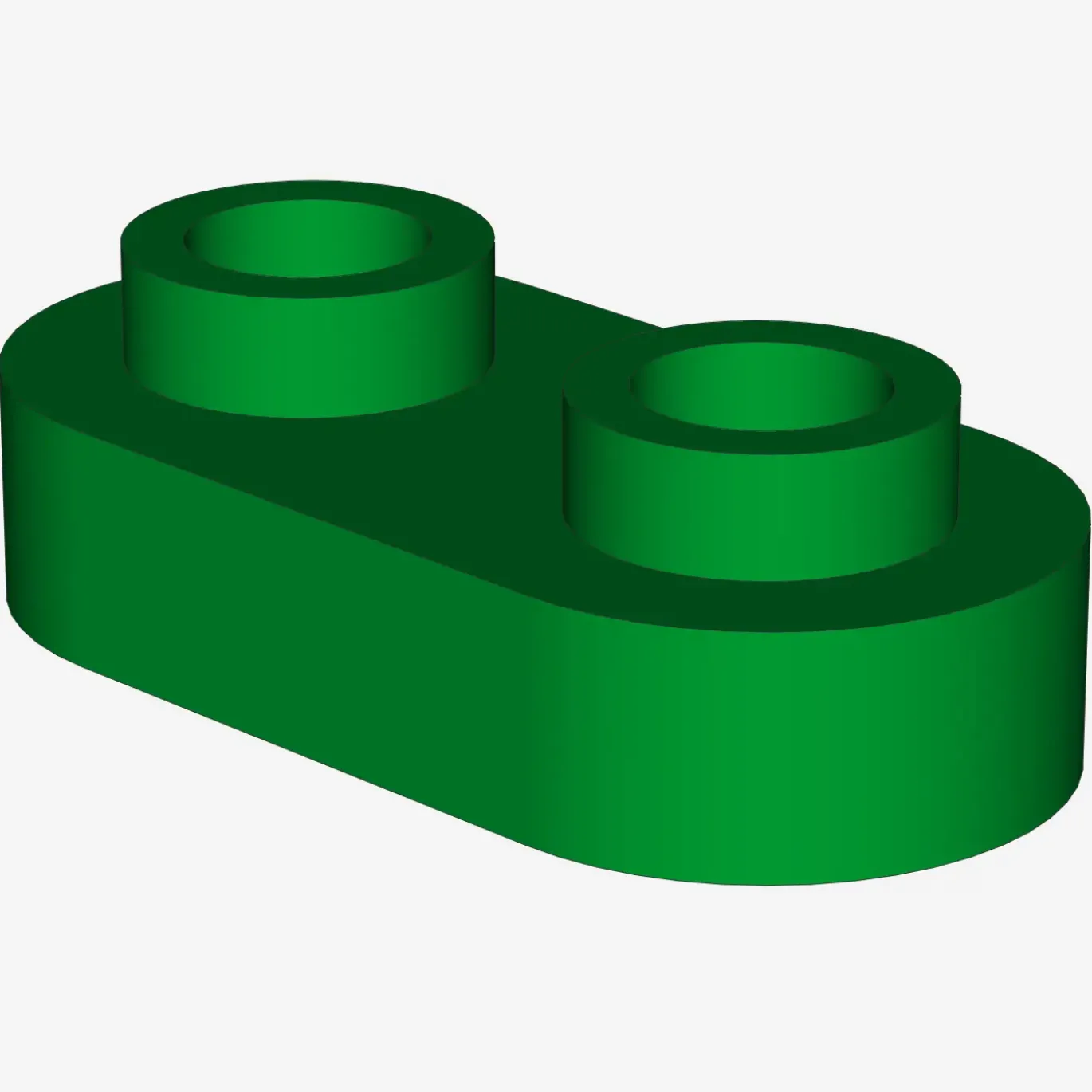 Plate, Modified 1 x 2 Rounded with 2 Open Studs X 200