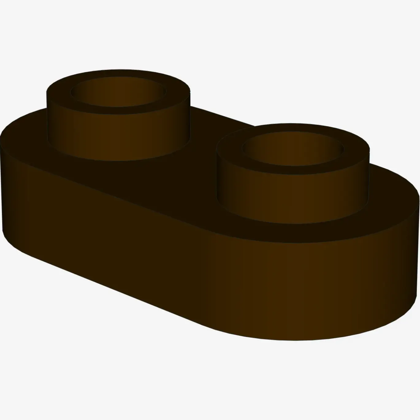 Plate, Modified 1 x 2 Rounded with 2 Open Studs X 200