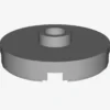 PLATE ROUND W. 1 KNOB X 100