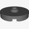 PLATE ROUND W. 1 KNOB X 100