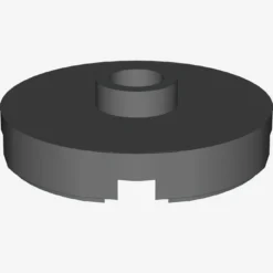 PLATE ROUND W. 1 KNOB X 100
