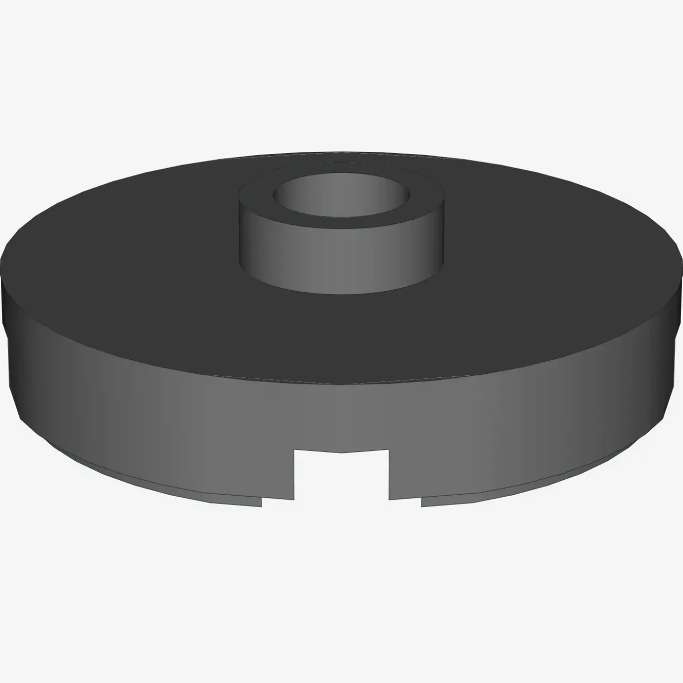 PLATE ROUND W. 1 KNOB X 100