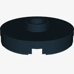 PLATE ROUND W. 1 KNOB X 100