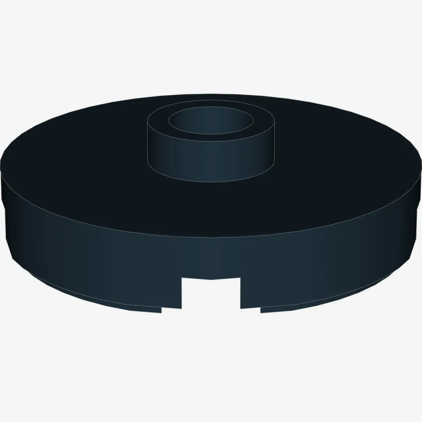PLATE ROUND W. 1 KNOB X 100