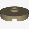 PLATE ROUND W. 1 KNOB X 100