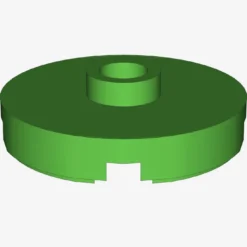PLATE ROUND W. 1 KNOB X 100