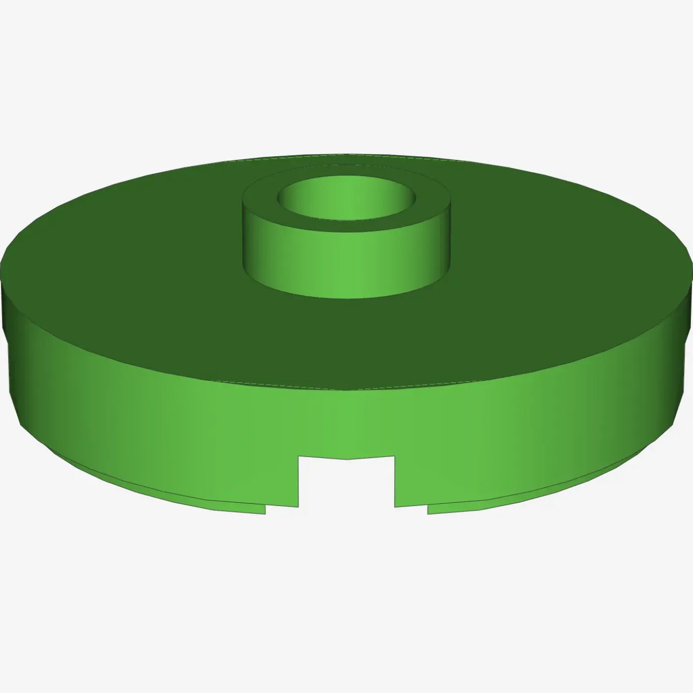 PLATE ROUND W. 1 KNOB X 100