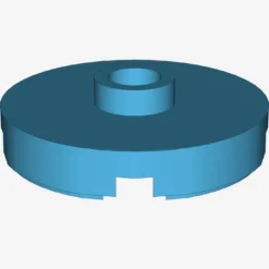 PLATE ROUND W. 1 KNOB X 100