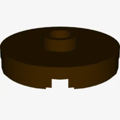 PLATE ROUND W. 1 KNOB X 100