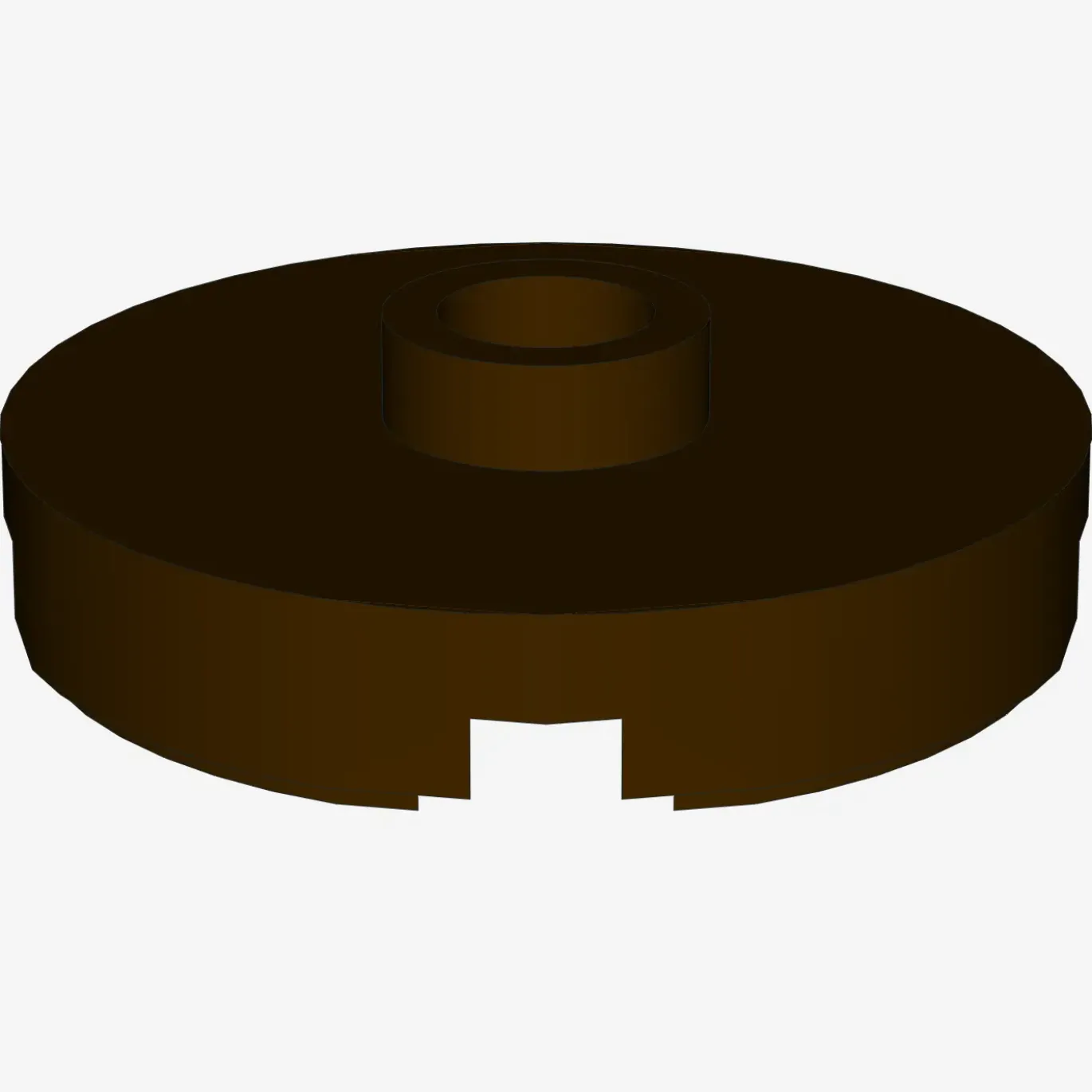 PLATE ROUND W. 1 KNOB X 100