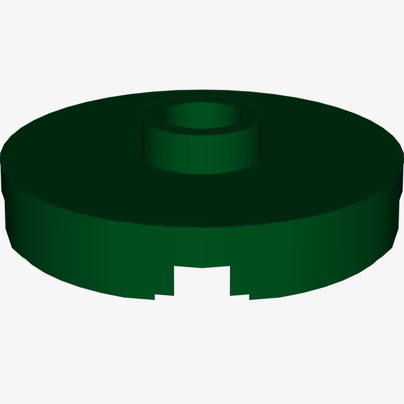 PLATE ROUND W. 1 KNOB X 100