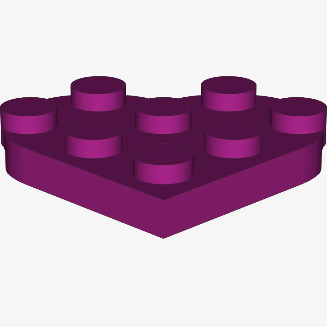 Plate, Round 3 x 3 Heart X 10