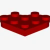 Plate, Round 3 x 3 Heart X 10