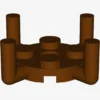 PLATE ROUND 2X2 W. VER.SHAFT X 50
