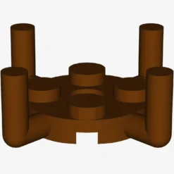PLATE ROUND 2X2 W. VER.SHAFT X 50