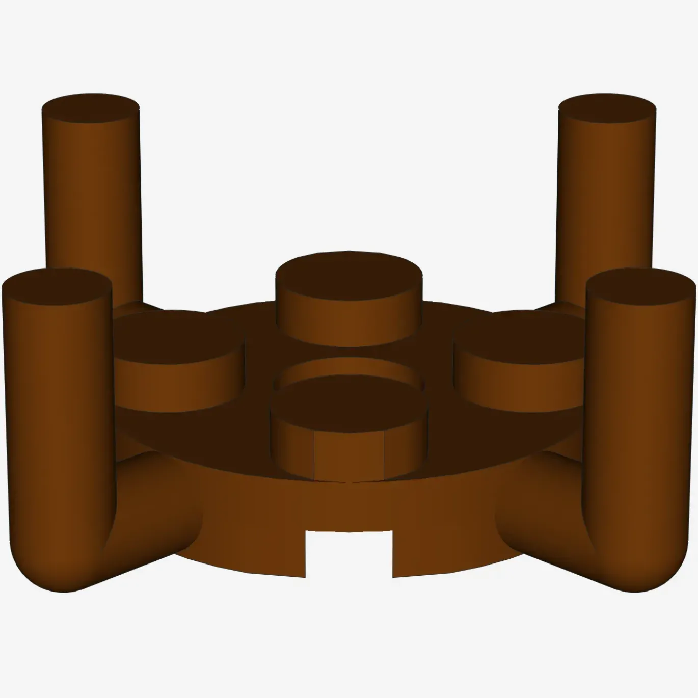 PLATE ROUND 2X2 W. VER.SHAFT X 50