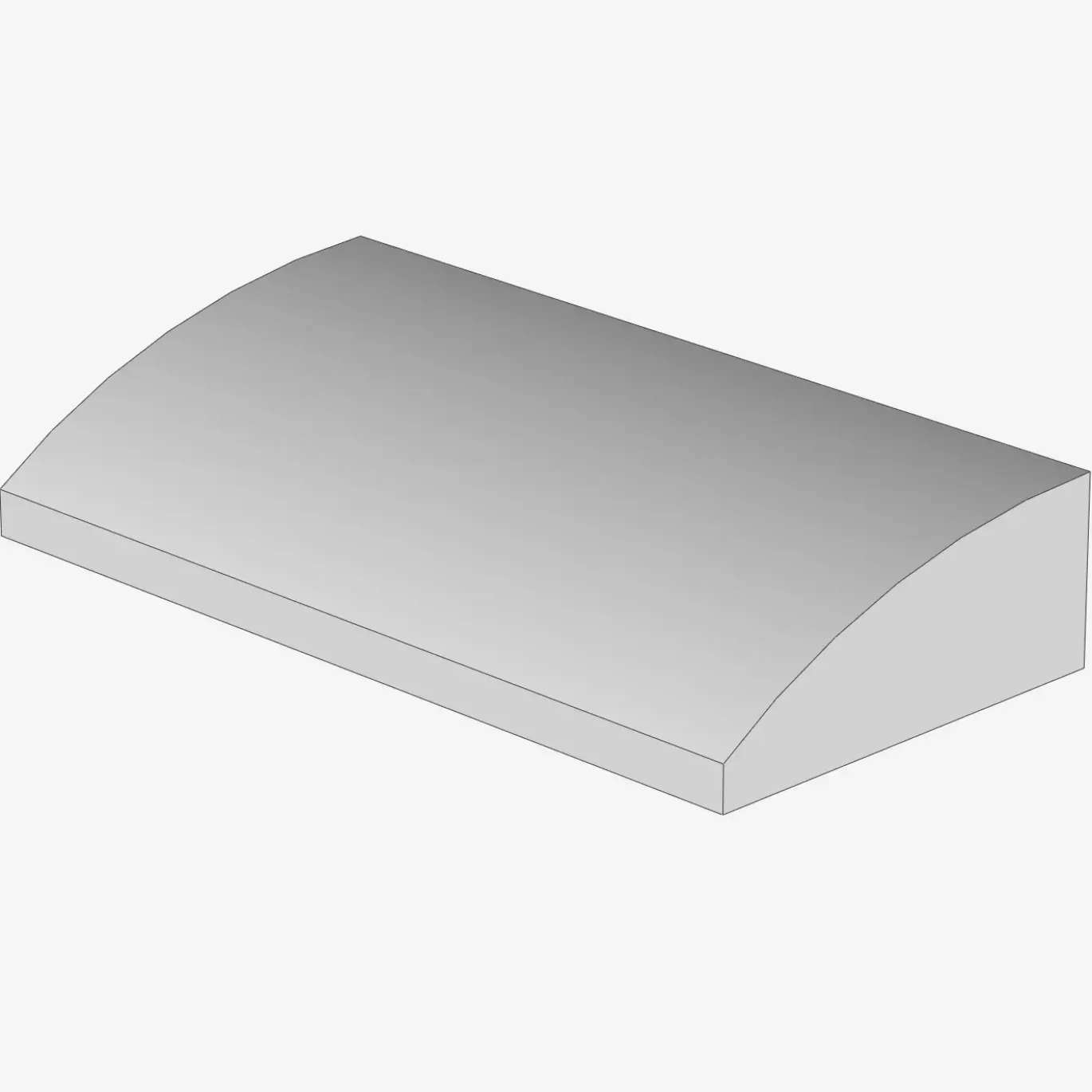 PLATE W. BOW 2x4x2/3 X 50