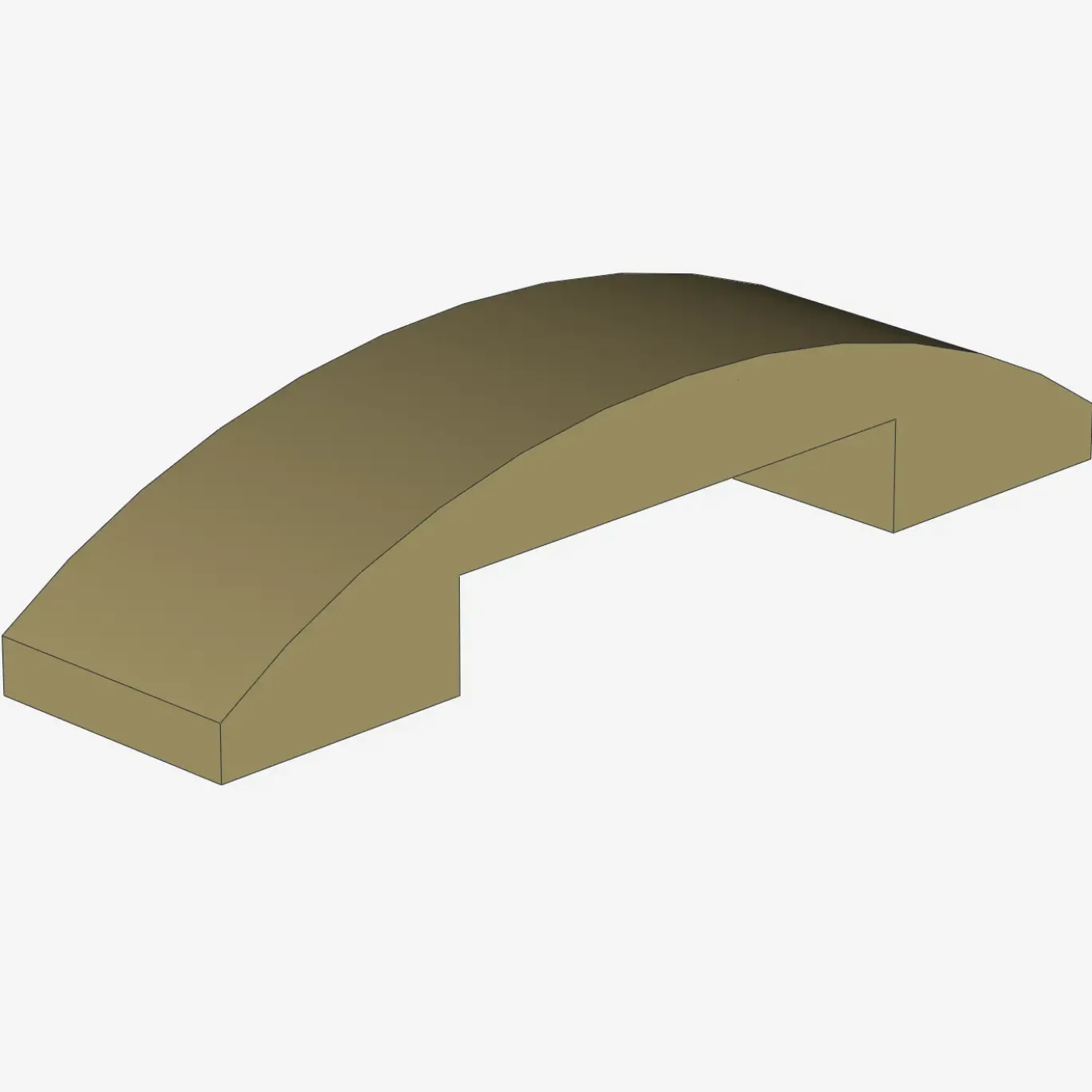 PLATE W. BOW 1X4X2/3 X 100