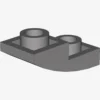 PLATE W/ HALF BOW INV. 1X2X2/3 X 100