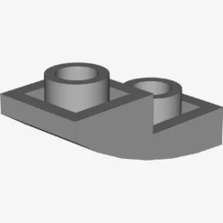 PLATE W/ HALF BOW INV. 1X2X2/3 X 600