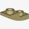 PLATE W/ HALF BOW INV. 1X2X2/3 X 100