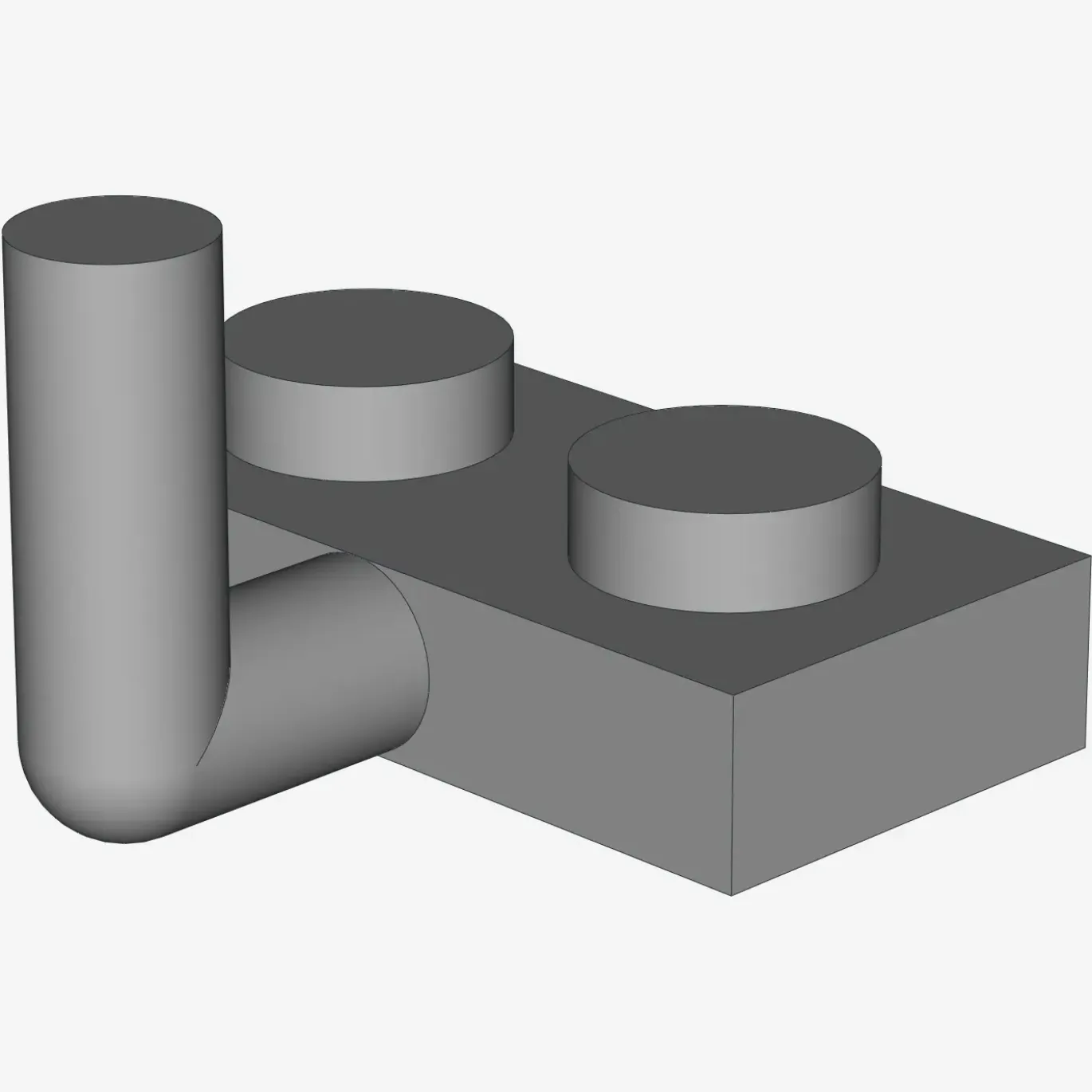 PLATE W. HOOK 1X2 X 100