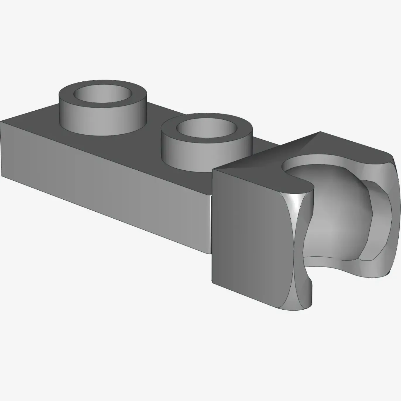 PLATE 1X2 BALL CUP / FRICTION END X 100