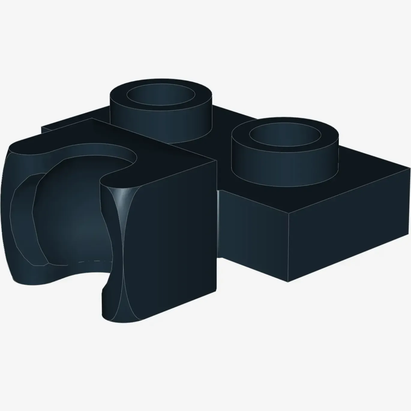 PLATE 1X2 BALL CUP / FRICTION MIDDLE X 100