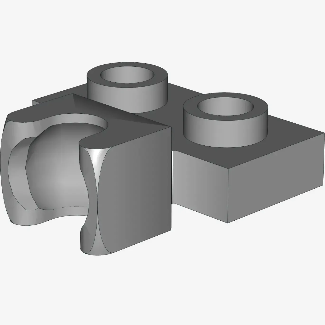 PLATE 1X2 BALL CUP / FRICTION MIDDLE X 100