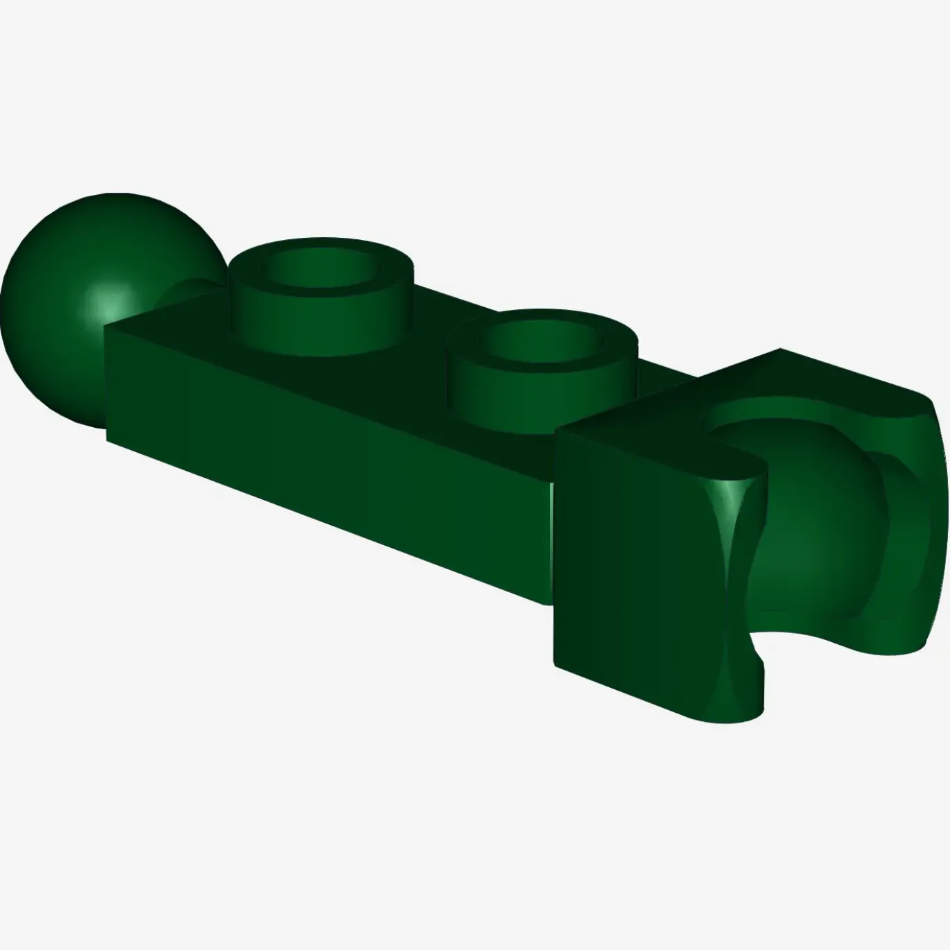 PLATE 1X2 BALL Ø5.9/CUP/FRICTION X 100