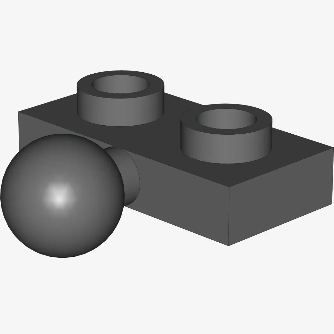 PLATE 1X2 BALL Ø5.9 MIDDLE X 100